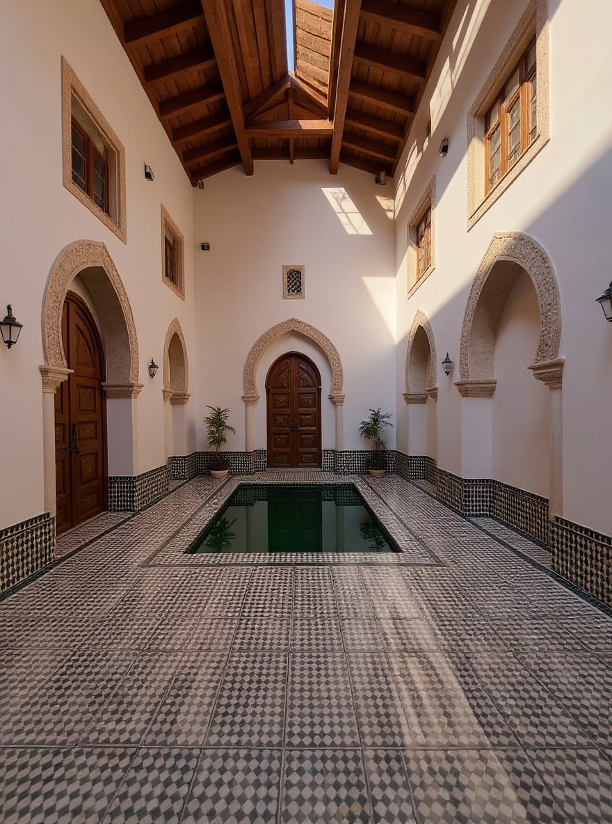 Vente Riad rénové Melkia avec bassin À Zaouia Abbassia