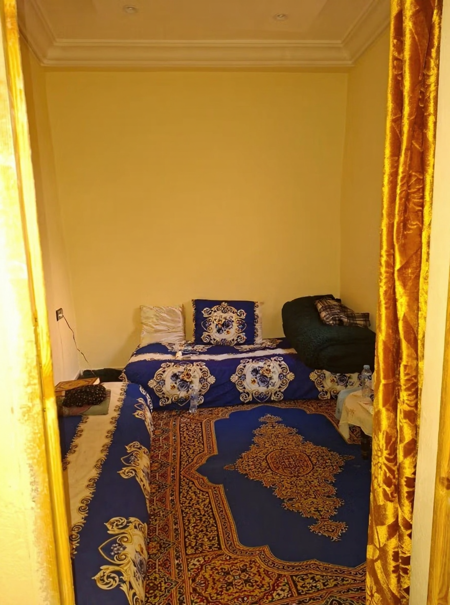 Moroccan-style salon in a guesthouse in Ben Saleh.