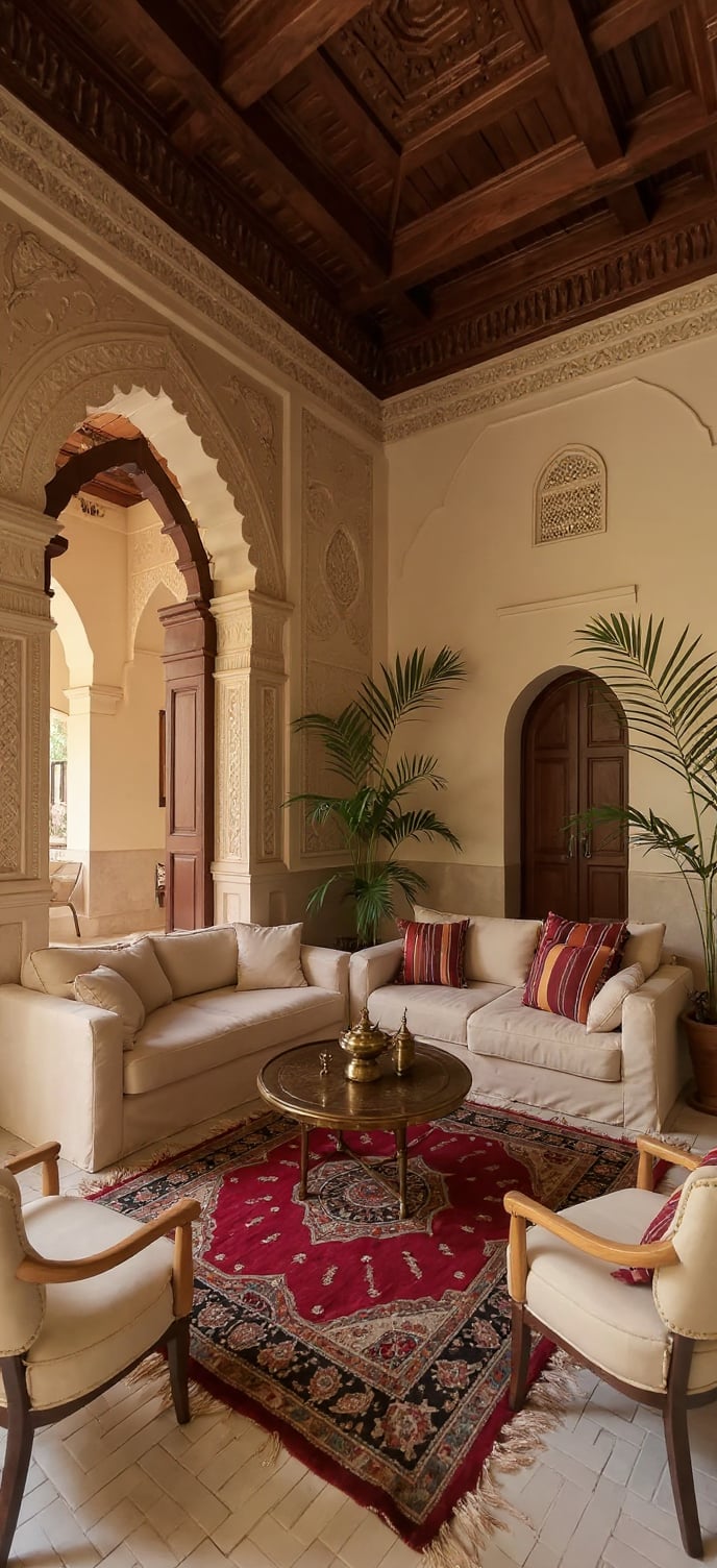 Beau Riad à vendre à Arset Ben Chebli. 4 pièces confortables. Meublé