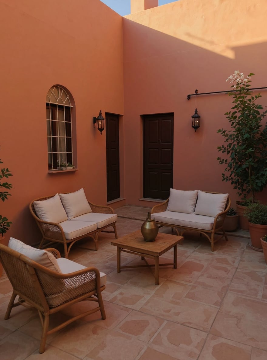 Riad authentique 3 chambres avec sdb Bassin dans grand patio lumineux